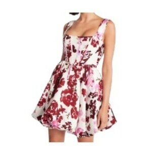 Aje Suzette Floral Mini Dress Bubble Hem Aus 10 (USA 6) NWT